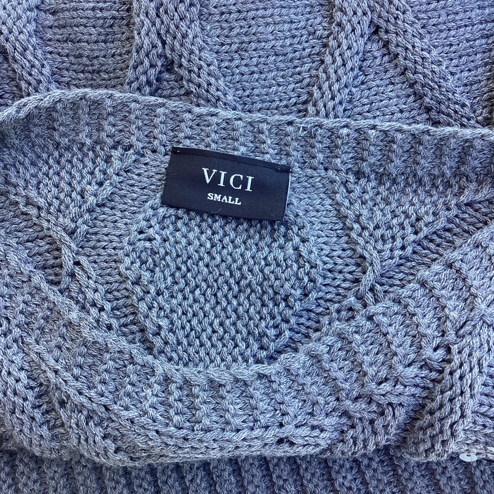 Vici Letty Sequin Pattern Pullover Sweater Size S - image 3